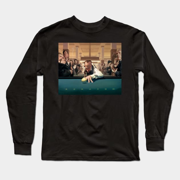 Scratch Long Sleeve T-Shirt by JamesBennettArt